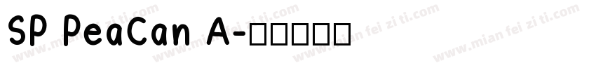 SP PeaCan A字体转换